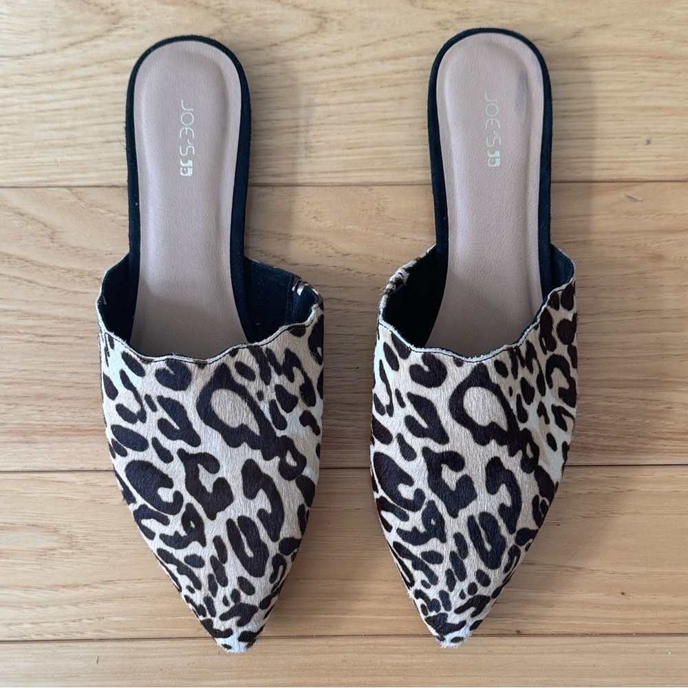 Joe’s Jeans Leopard Flat Mules